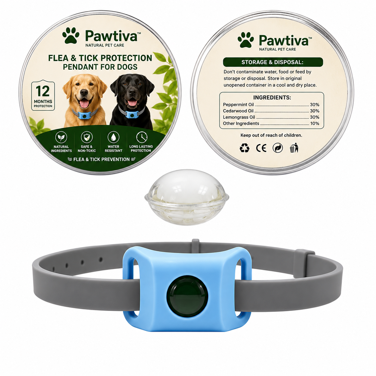 Pawtiva™ Flea & Tick Defense 12 Months Protection
