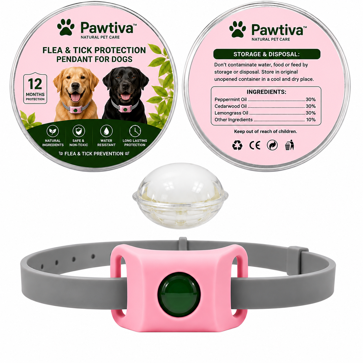 Pawtiva™ Flea & Tick Defense 12 Months Protection